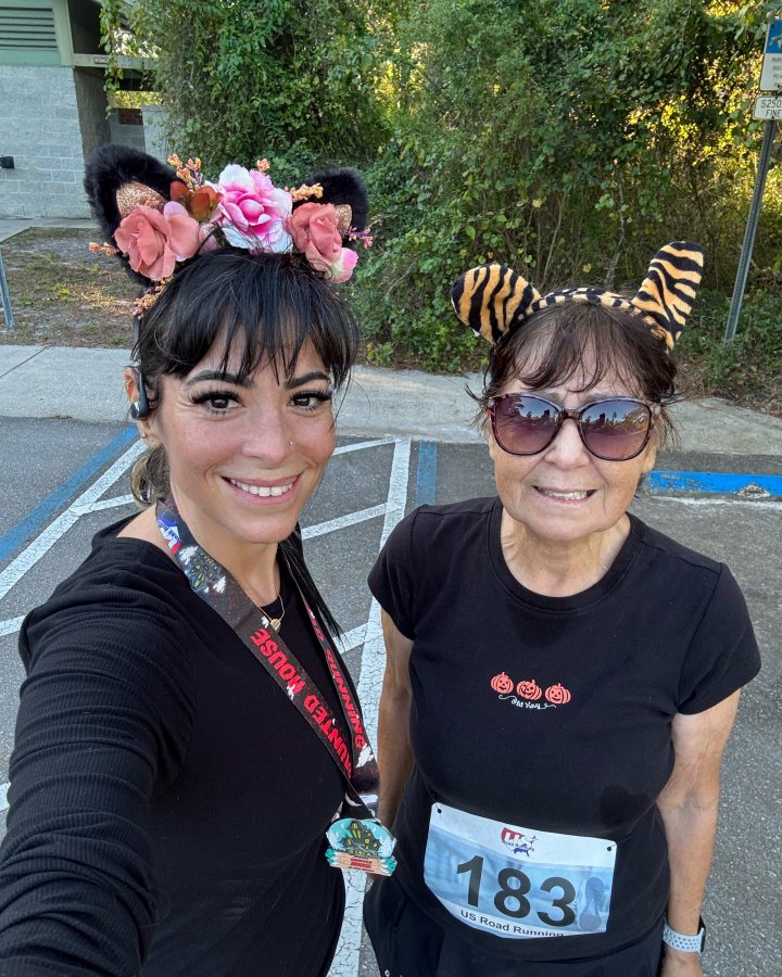 Christina Figueroa at Haunted 5K, 10K, & 13.1M at New Port Richey, FL (43) - 10/24/2026 after earning Best Costume