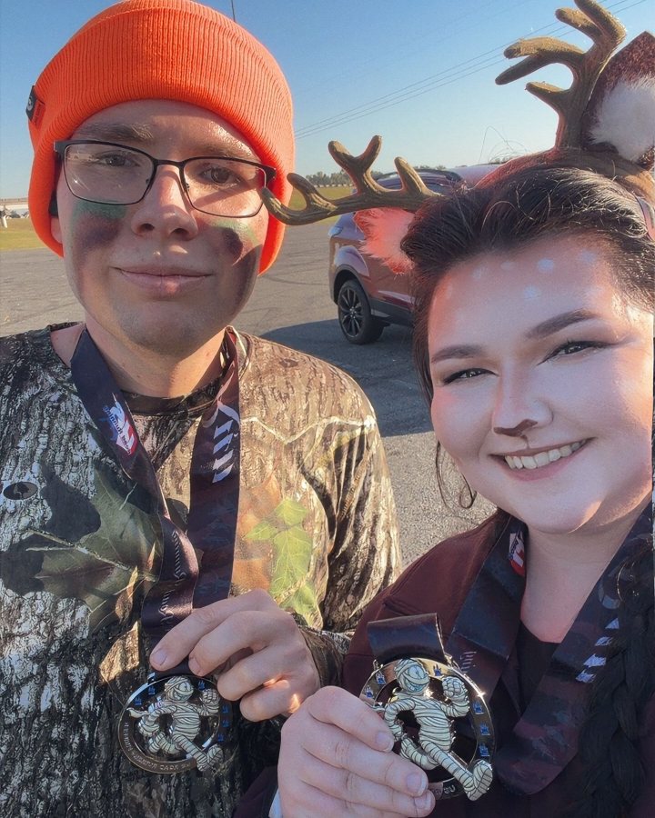Alexis Sims at Haunted 5K, 10K, & 13.1M at Shreveport, LA (43) - 10/24/2026 after earning Best Costume