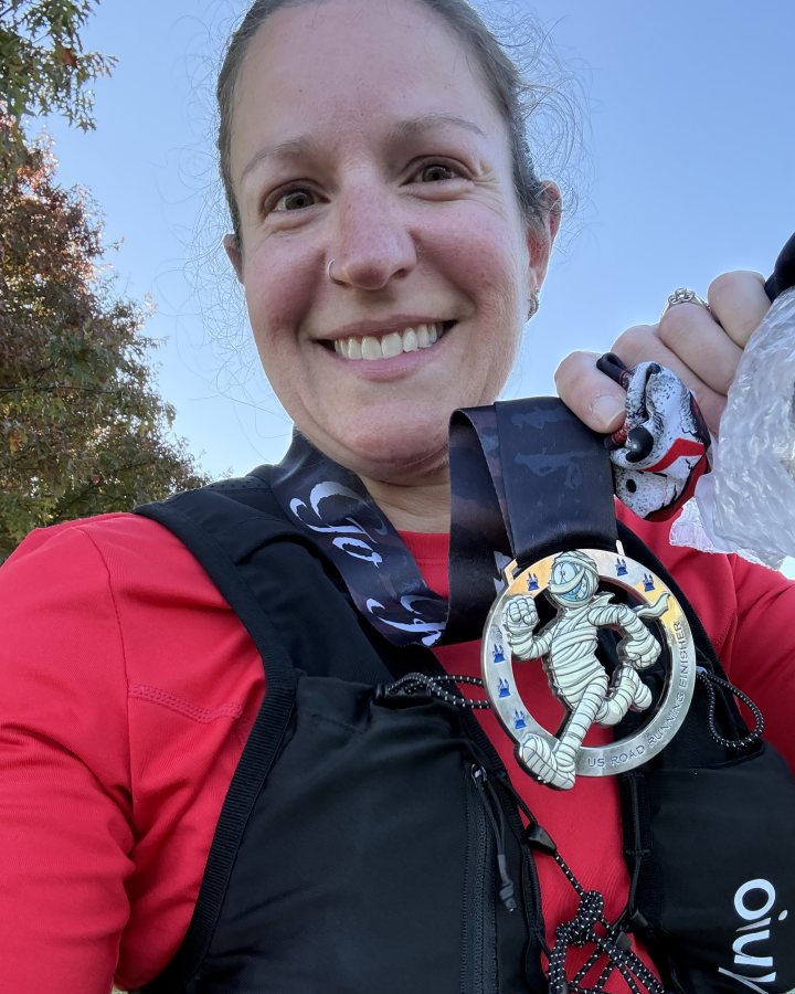 Amy Mauk at Haunted 5K, 10K, & 13.1M at Hughesville, PA (43) - 10/24/2026 after earning 3rd FEMALE Overall