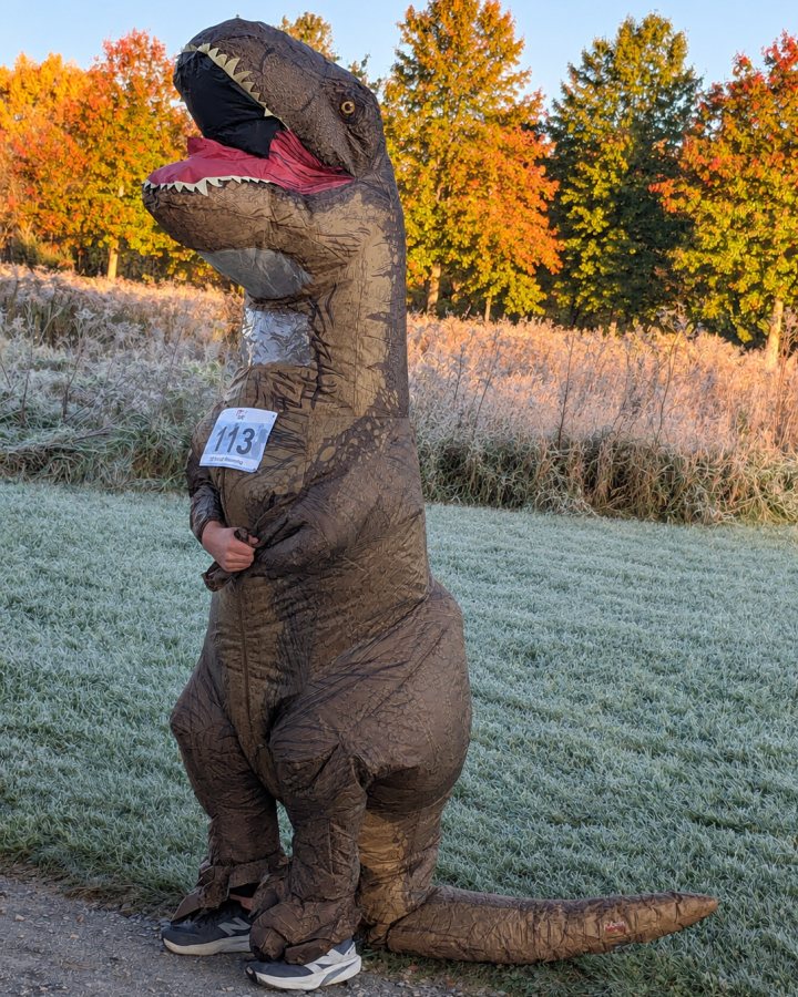 Travis Moon at Haunted 5K, 10K, & 13.1M at Hughesville, PA (43) - 10/24/2026 after earning Best Costume