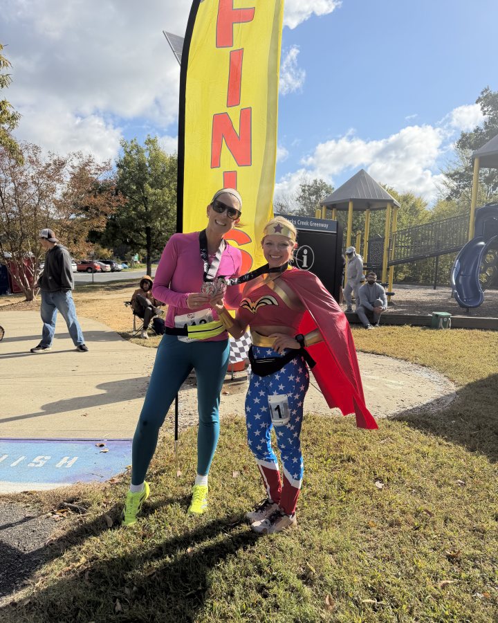 Chasity Hoskins at Haunted 5K, 10K, 13.1M & 26.2M at Charlotte, NC (43) - 10/24/2026 after earning Best Costume