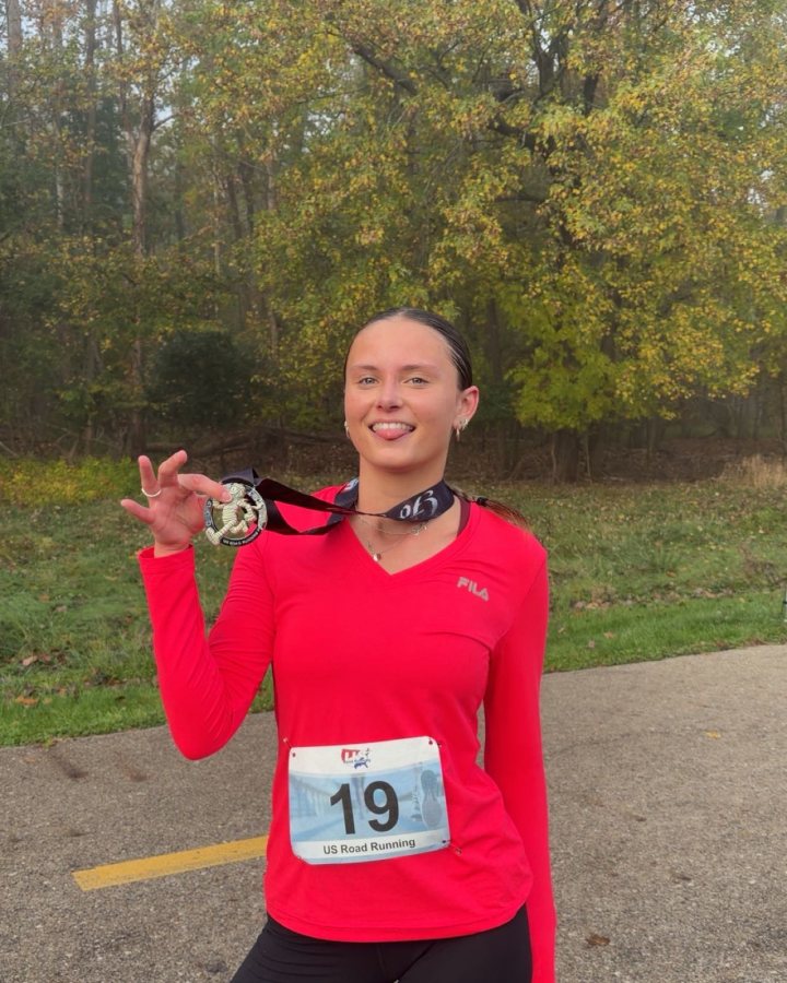 Selga Lazda at Haunted 5K, 10K, 13.1M & 26.2M at Lansing, MI (43) - 10/24/2026 after earning 1st FEMALE Overall