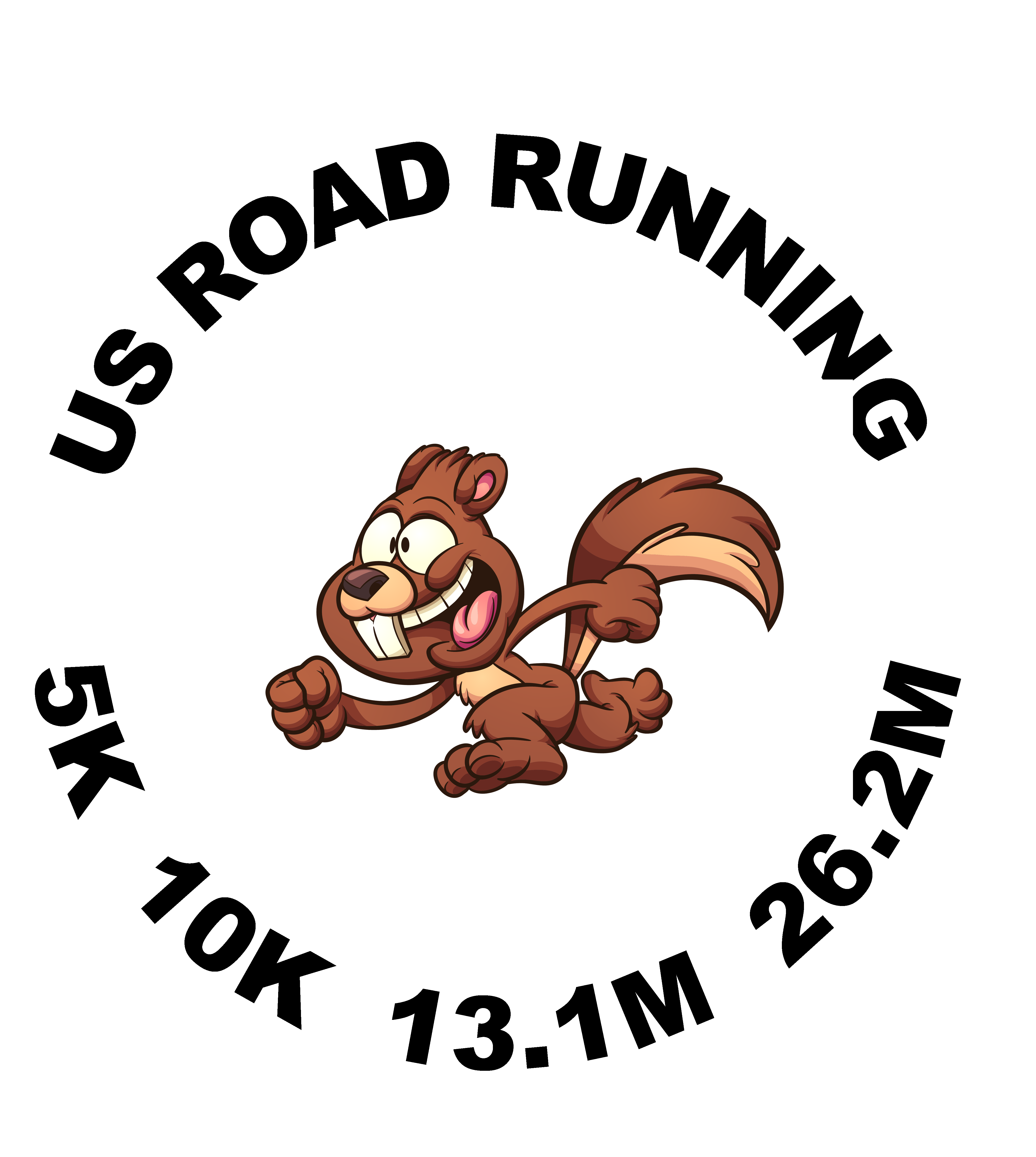 Squirrel race theme logo